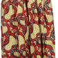 Sakkas Fawna Patterned Long Wax Print Adjustable Waist Skirt With Pockets