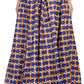 Sakkas Kelela Unique Designs Wax Print Adjustable Waist Long Tall Skirt