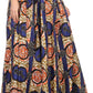 Sakkas Kelela Unique Designs Wax Print Adjustable Waist Long Tall Skirt