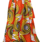 Sakkas Kelela Unique Designs Wax Print Adjustable Waist Long Tall Skirt