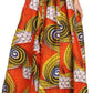 Sakkas Kelela Unique Designs Wax Print Adjustable Waist Long Tall Skirt