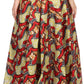 Sakkas Kelela Unique Designs Wax Print Adjustable Waist Long Tall Skirt