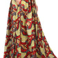 Sakkas Kelela Unique Designs Wax Print Adjustable Waist Long Tall Skirt
