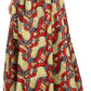 Sakkas Kelela Unique Designs Wax Print Adjustable Waist Long Tall Skirt