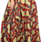 Sakkas Kelela Unique Designs Wax Print Adjustable Waist Long Tall Skirt