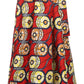 Sakkas Kelela Unique Designs Wax Print Adjustable Waist Long Tall Skirt