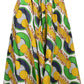 Sakkas Kelela Unique Designs Wax Print Adjustable Waist Long Tall Skirt