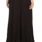 Sakkas Jaclyn Adjustable Skirt With Lace Embroidered Trim And Detailed Embroidery