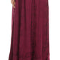 Sakkas Jaclyn Adjustable Skirt With Lace Embroidered Trim And Detailed Embroidery