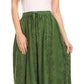 Sakkas Jaclyn Adjustable Skirt With Lace Embroidered Trim And Detailed Embroidery