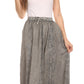 Sakkas Jaclyn Adjustable Skirt With Lace Embroidered Trim And Detailed Embroidery