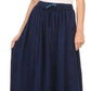 Sakkas Jaclyn Adjustable Skirt With Lace Embroidered Trim And Detailed Embroidery