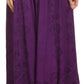 Sakkas Jaclyn Adjustable Skirt With Lace Embroidered Trim And Detailed Embroidery
