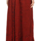 Sakkas Jaclyn Adjustable Skirt With Lace Embroidered Trim And Detailed Embroidery