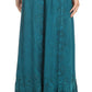 Sakkas Jaclyn Adjustable Skirt With Lace Embroidered Trim And Detailed Embroidery