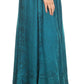Sakkas Jaclyn Adjustable Skirt With Lace Embroidered Trim And Detailed Embroidery