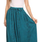 Sakkas Jaclyn Adjustable Skirt With Lace Embroidered Trim And Detailed Embroidery
