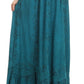 Sakkas Jaclyn Adjustable Skirt With Lace Embroidered Trim And Detailed Embroidery