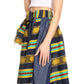 Sakkas Monifa Long Maxi Skirt Colorful Ankara Wax Dutch African Skirt Gorgeous