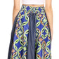 Sakkas Monifa Long Maxi Skirt Colorful Ankara Wax Dutch African Skirt Gorgeous