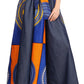 Sakkas Monifa Long Maxi Skirt Colorful Ankara Wax Dutch African Skirt Gorgeous