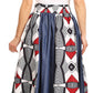 Sakkas Monifa Long Maxi Skirt Colorful Ankara Wax Dutch African Skirt Gorgeous