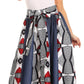 Sakkas Monifa Long Maxi Skirt Colorful Ankara Wax Dutch African Skirt Gorgeous