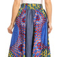 Sakkas Monifa Long Maxi Skirt Colorful Ankara Wax Dutch African Skirt Gorgeous