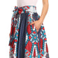 Sakkas Monifa Long Maxi Skirt Colorful Ankara Wax Dutch African Skirt Gorgeous