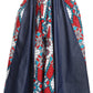 Sakkas Monifa Long Maxi Skirt Colorful Ankara Wax Dutch African Skirt Gorgeous
