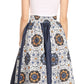 Sakkas Monifa Long Maxi Skirt Colorful Ankara Wax Dutch African Skirt Gorgeous