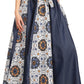Sakkas Monifa Long Maxi Skirt Colorful Ankara Wax Dutch African Skirt Gorgeous