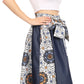 Sakkas Monifa Long Maxi Skirt Colorful Ankara Wax Dutch African Skirt Gorgeous