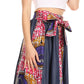 Sakkas Monifa Long Maxi Skirt Colorful Ankara Wax Dutch African Skirt Gorgeous