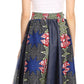 Sakkas Monifa Long Maxi Skirt Colorful Ankara Wax Dutch African Skirt Gorgeous