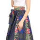 Sakkas Monifa Long Maxi Skirt Colorful Ankara Wax Dutch African Skirt Gorgeous