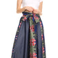 Sakkas Monifa Long Maxi Skirt Colorful Ankara Wax Dutch African Skirt Gorgeous