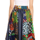 Sakkas Monifa Long Maxi Skirt Colorful Ankara Wax Dutch African Skirt Gorgeous
