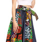 Sakkas Monifa Long Maxi Skirt Colorful Ankara Wax Dutch African Skirt Gorgeous