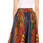 Sakkas Monifa Long Maxi Skirt Colorful Ankara Wax Dutch African Skirt Gorgeous
