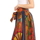 Sakkas Monifa Long Maxi Skirt Colorful Ankara Wax Dutch African Skirt Gorgeous