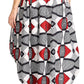 Sakkas Bahati Hi Low Mermaid African Ankara Dutch Wax Cotton Skirt Colorful