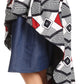 Sakkas Bahati Hi Low Mermaid African Ankara Dutch Wax Cotton Skirt Colorful