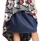 Sakkas Bahati Hi Low Mermaid African Ankara Dutch Wax Cotton Skirt Colorful