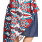 Sakkas Bahati Hi Low Mermaid African Ankara Dutch Wax Cotton Skirt Colorful