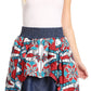 Sakkas Bahati Hi Low Mermaid African Ankara Dutch Wax Cotton Skirt Colorful