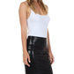 Sakkas Women's Shiny Metallic Liquid High Waist Pencil Skirt
