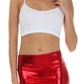 Sakkas Women's Shiny Metallic Liquid High Waist Pencil Skirt