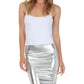 Sakkas Women's Shiny Metallic Liquid High Waist Pencil Skirt