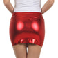 Sakkas Women's Shiny Metallic Liquid Mini Skirt